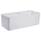 Alfi Brand 59" White Rectangular Acrylic Free Standing Soaking Bathtub AB8858 - alternate 5